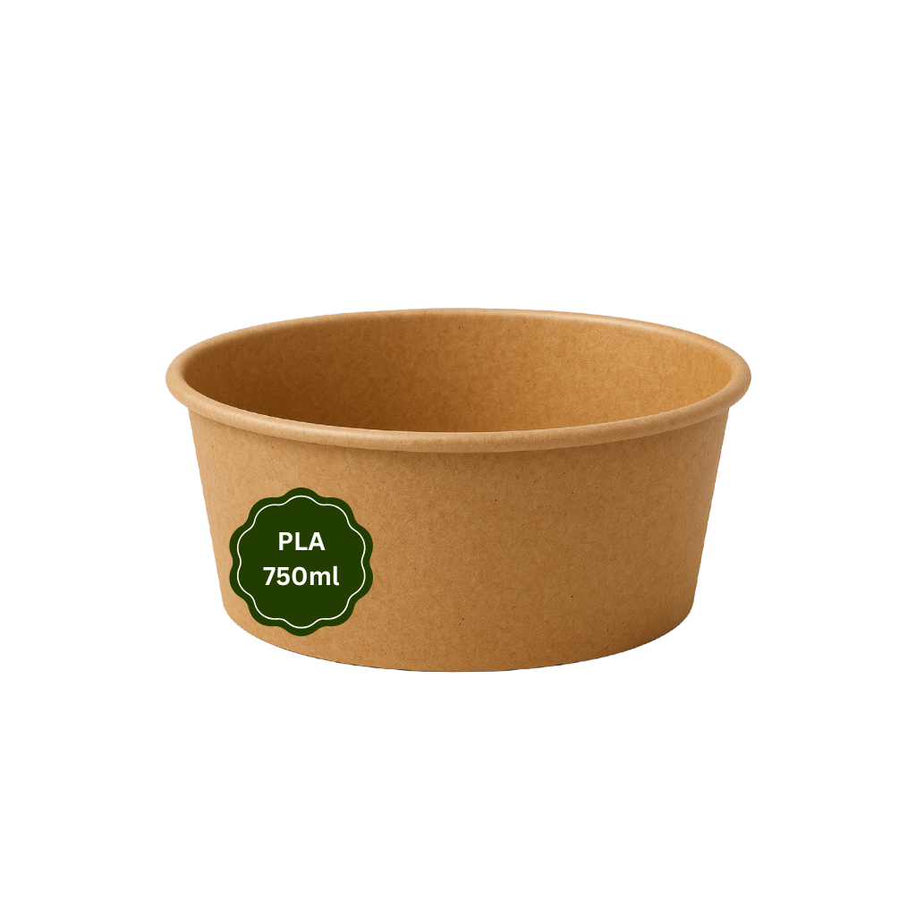 Bio Salatschale 750 ml Kraftpapier Ø 14,8 cm