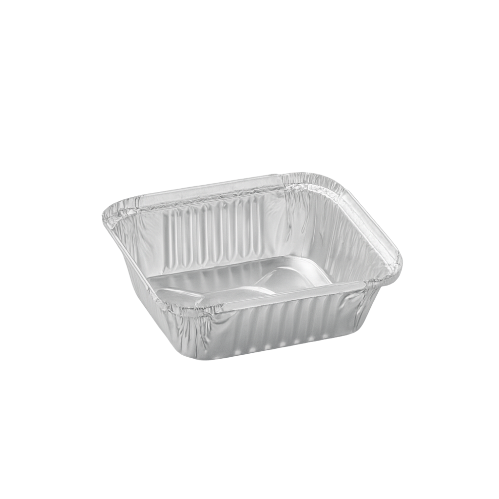 Cuki Aluschale Modell R148L ( 128 ) Nudelschale/ Dessertschale / Lasagneschale/ Einweg klein 100 Stück
