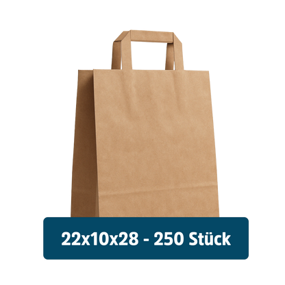 Papiertragetaschen braun 250 stück