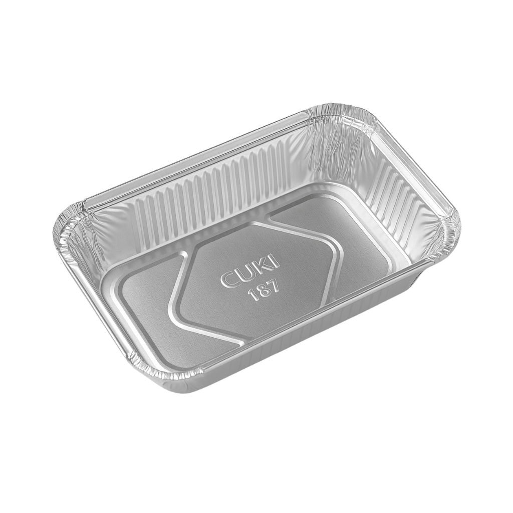 Cuki Modell 187 Aluschale / Nudelschale/ Auflaufschale/ Einweg/ Flach 100 Stück