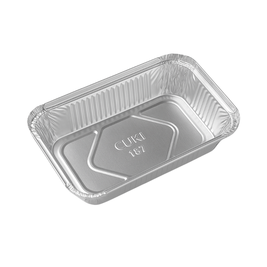 Cuki Modell 187 Aluschale / Nudelschale/ Auflaufschale/ Einweg/ Flach 100 Stück