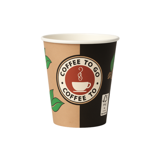Coffee To Go Becher in verschiedenen Größen  50 Stück | Deckel optional erhältlich