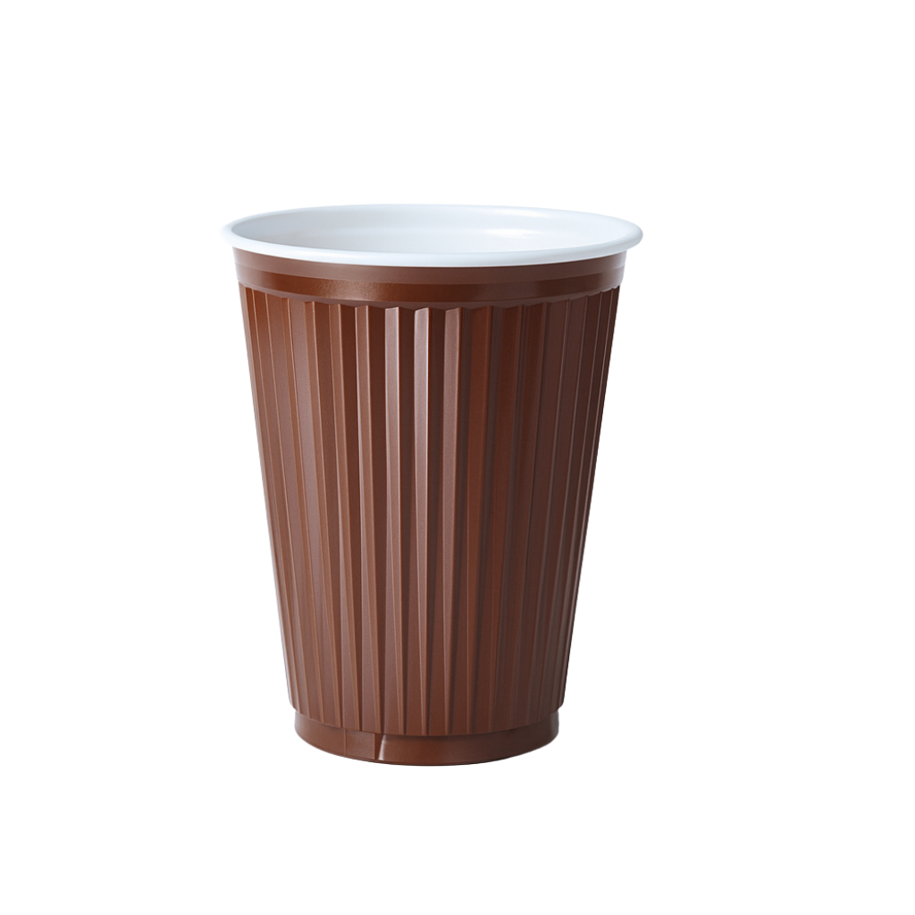 Thermobecher Automatenbecher 180 ml, braun für Heißgetränke Kunststoff 0,18 l Trinkbecher 100 Stück