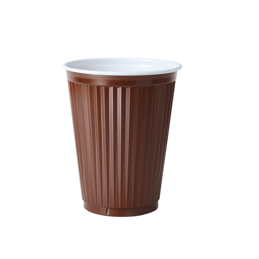 Thermobecher Automatenbecher 180 ml, braun für Heißgetränke Kunststoff 0,18 l Trinkbecher 100 Stück