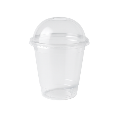Smoothie Cocktail PET-Becher glasklar Dessertbecher für DOM-Deckel 95 mm 50 Stück