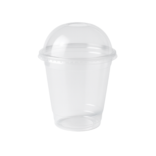 Smoothie Cocktail PET-Becher glasklar Dessertbecher für DOM-Deckel 95 mm 50 Stück