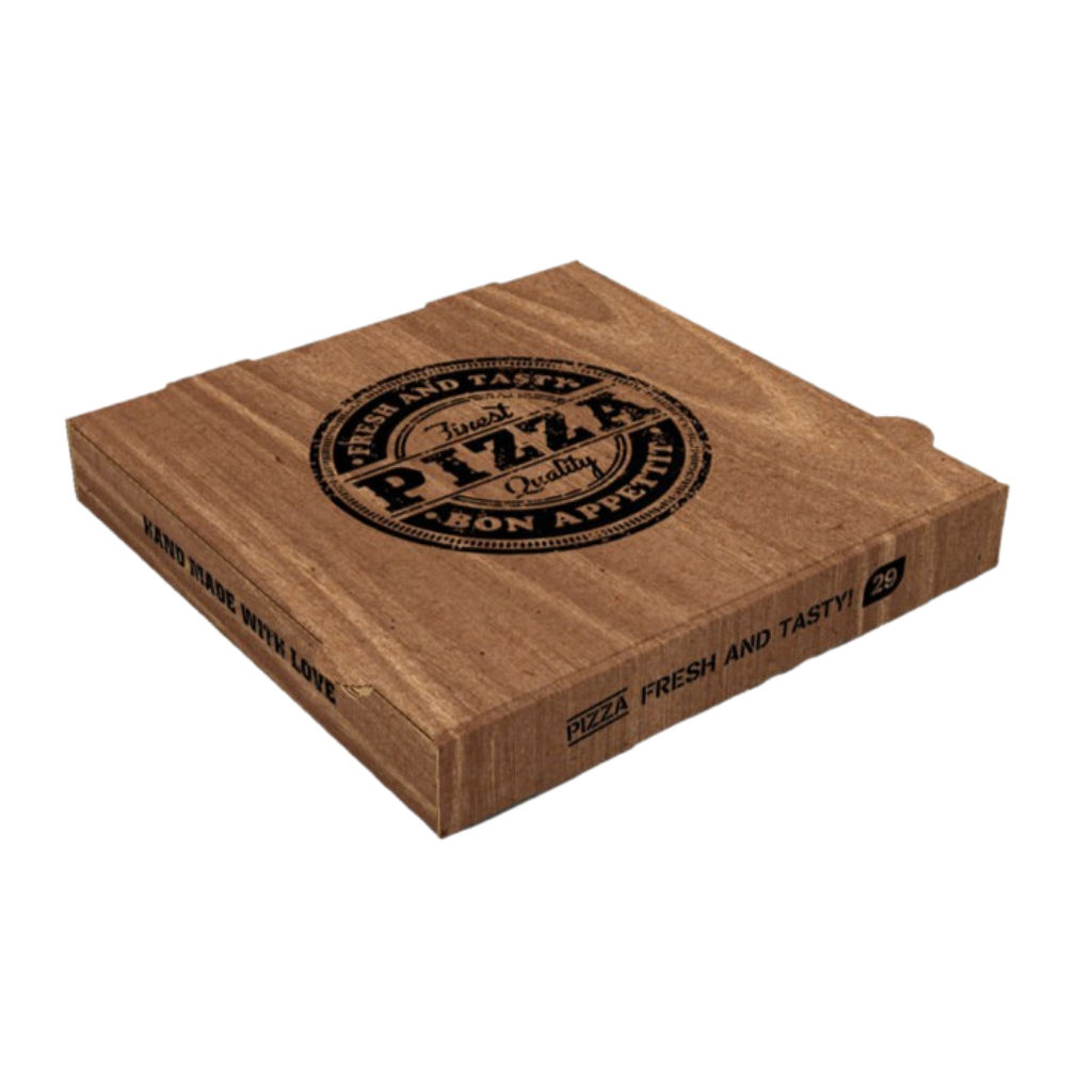 Pizzakarton Pizzabox natur braun verschiedene Größen 100 Stück