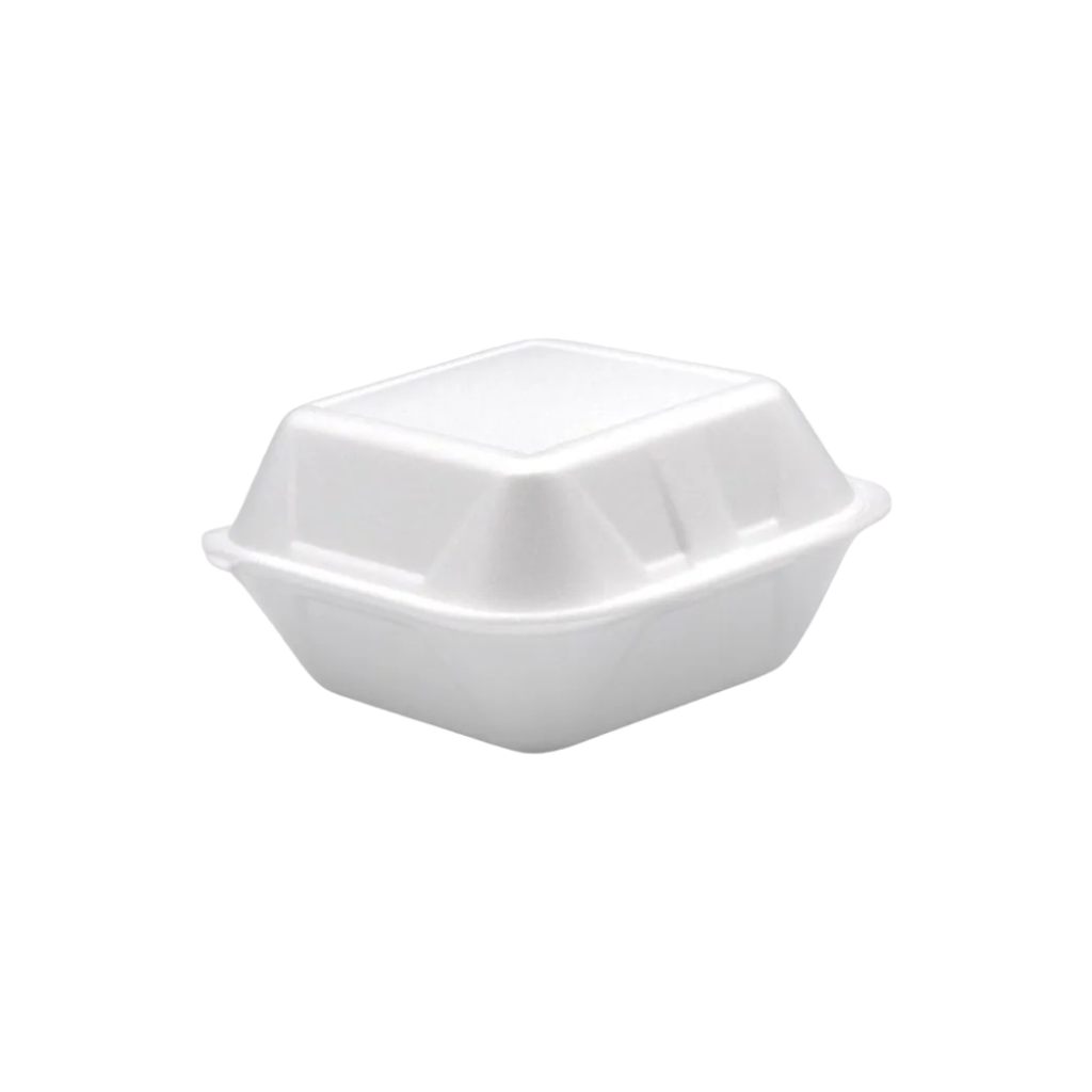 Hamburgerbox groß 125 Stück Weiß 15 x 16 x 8 cm