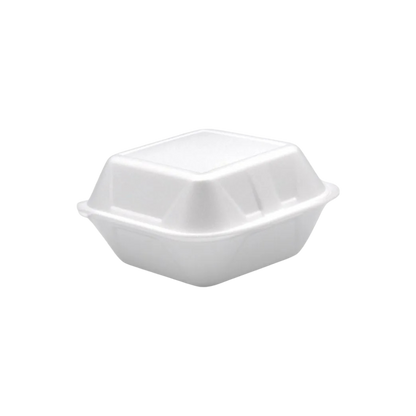 Hamburgerbox groß 125 Stück Weiß 15 x 16 x 8 cm