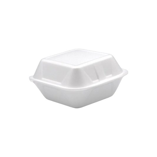 Hamburgerbox groß 125 Stück Weiß 15 x 16 x 8 cm