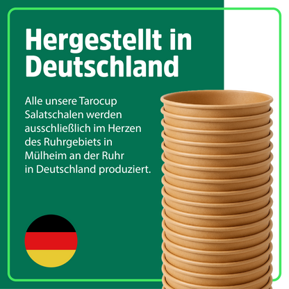 PE Salatschale 750 ml Kraftpapier Ø 14,8 cm 50 Stück