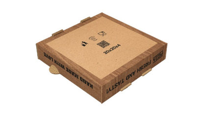 Pizzakarton Pizzabox natur braun verschiedene Größen 100 Stück