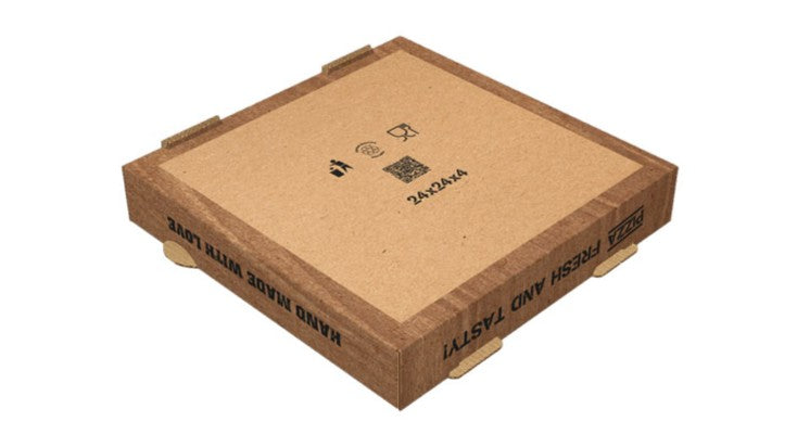 Pizzakarton Pizzabox natur braun verschiedene Größen 100 Stück