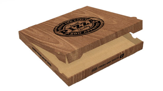 Pizzakarton Pizzabox natur braun verschiedene Größen 50 Stück Familienpizza