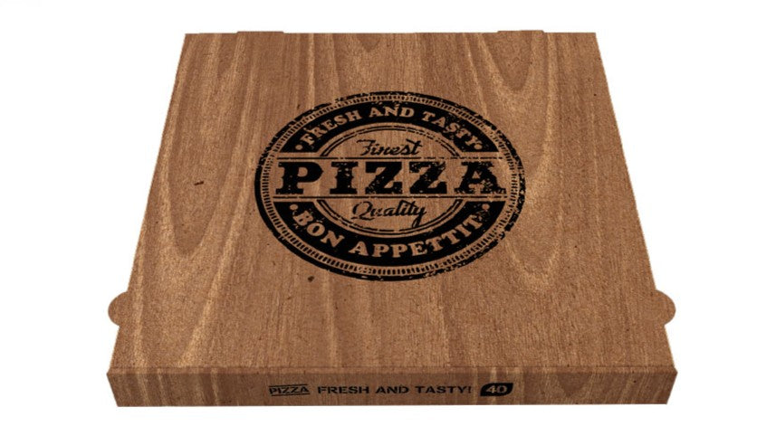 Pizzakarton Pizzabox natur braun verschiedene Größen 50 Stück Familienpizza