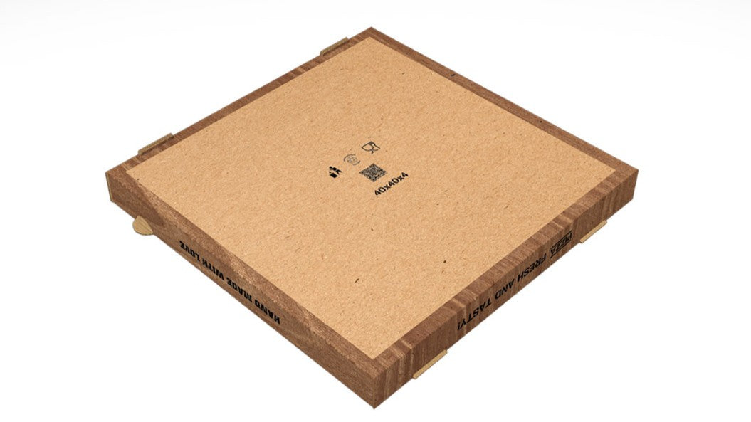 Pizzakarton Pizzabox natur braun verschiedene Größen 50 Stück Familienpizza